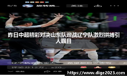 昨日中超精彩对决山东队迎战辽宁队激烈拼搏引人瞩目